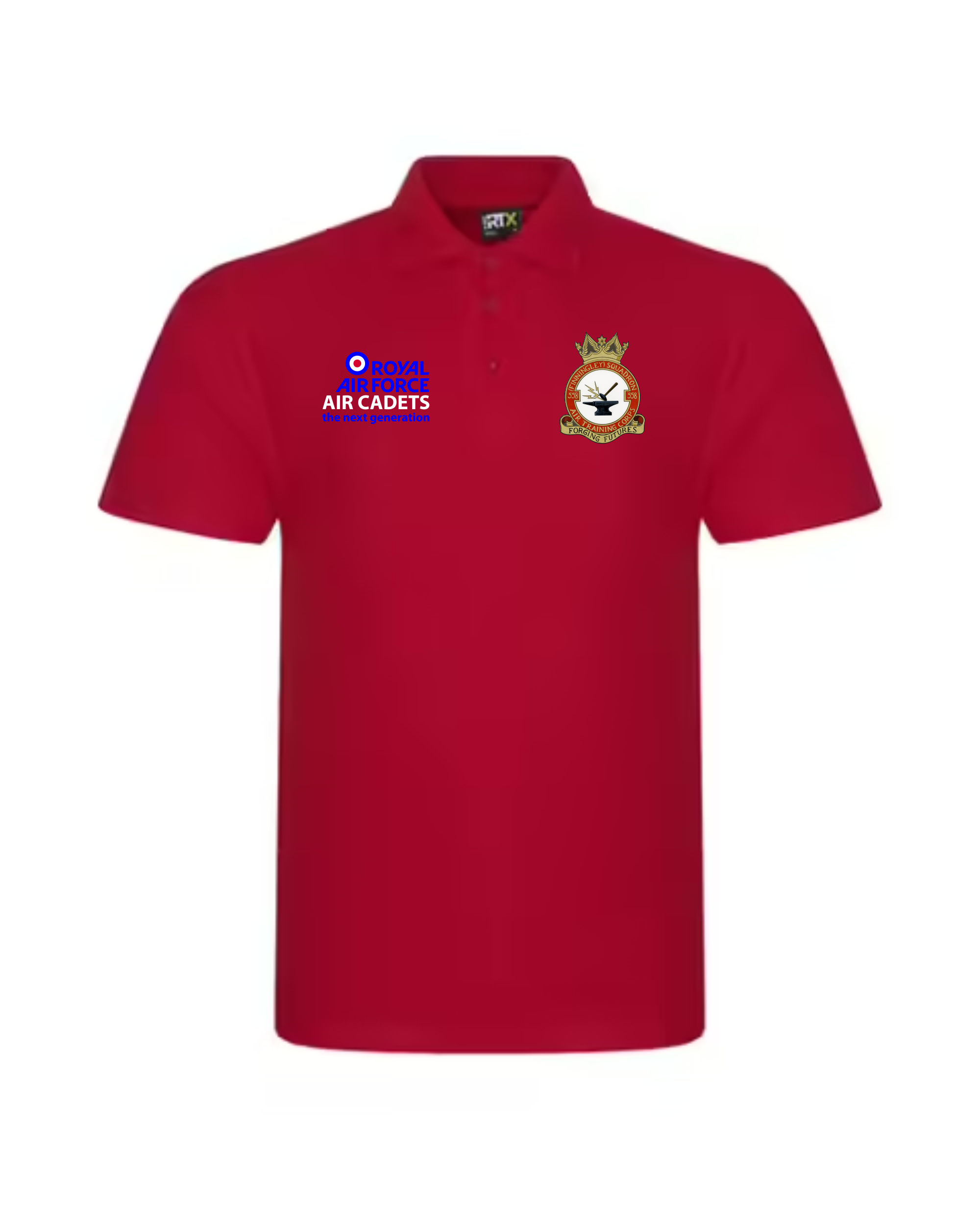 558 RAF Squadron Polo – Red/Navy Blue