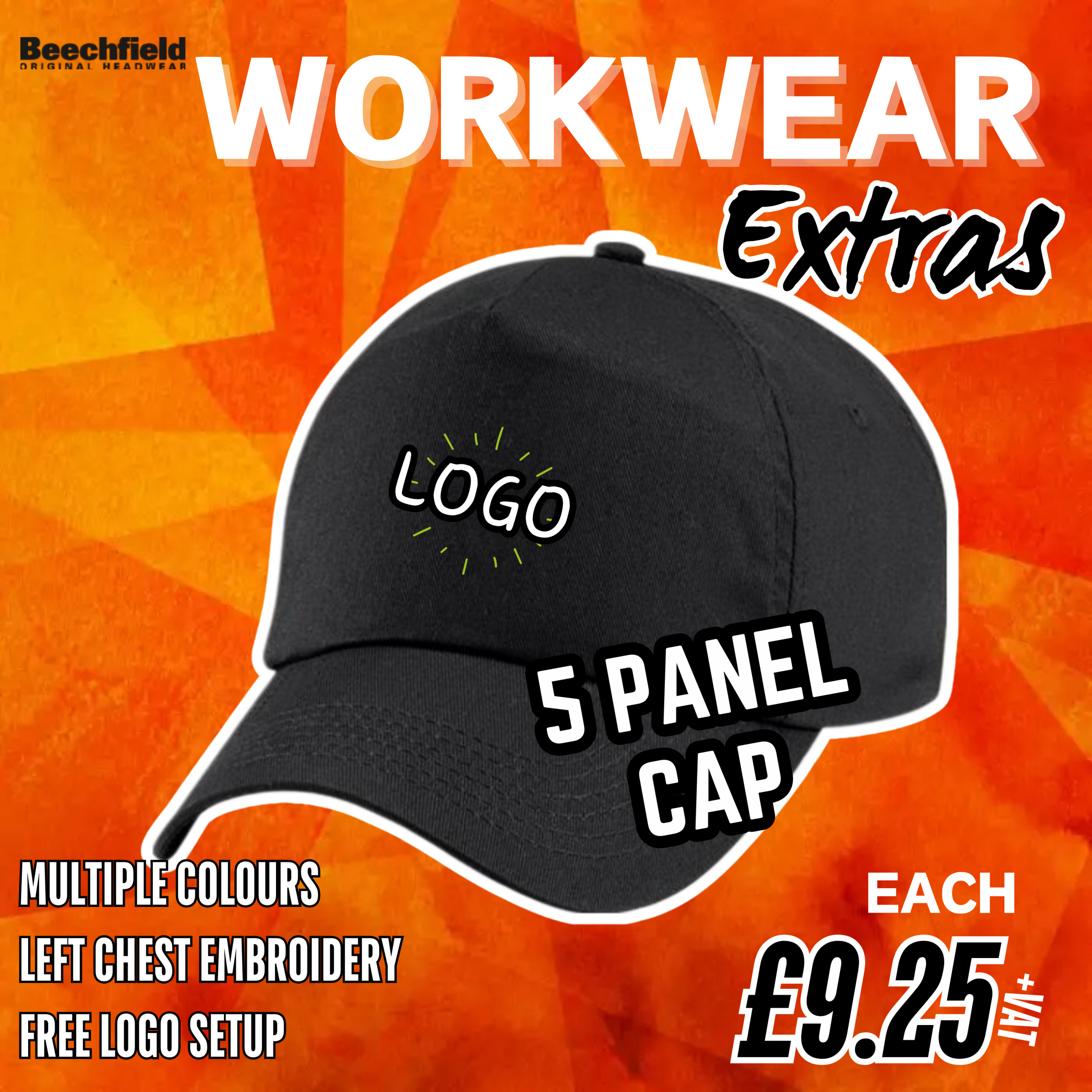 Workwear Extras - 5 Panel Cap