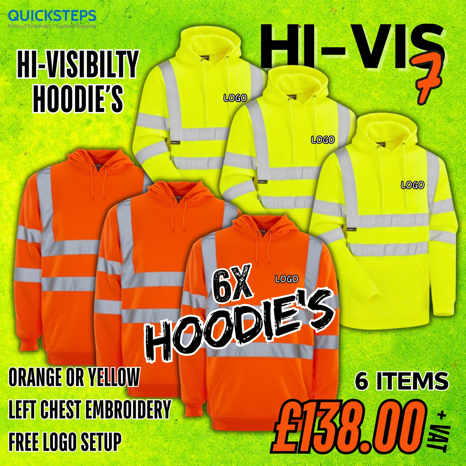 SuperTouch Hi-Vis 7 - 6 Hoodies